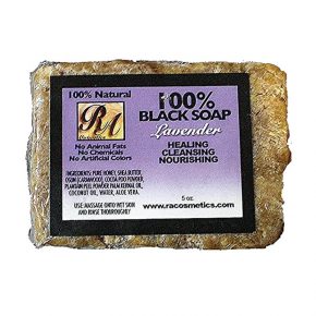 RA 100% BLACK SOAP 5oz [LAVENDER]