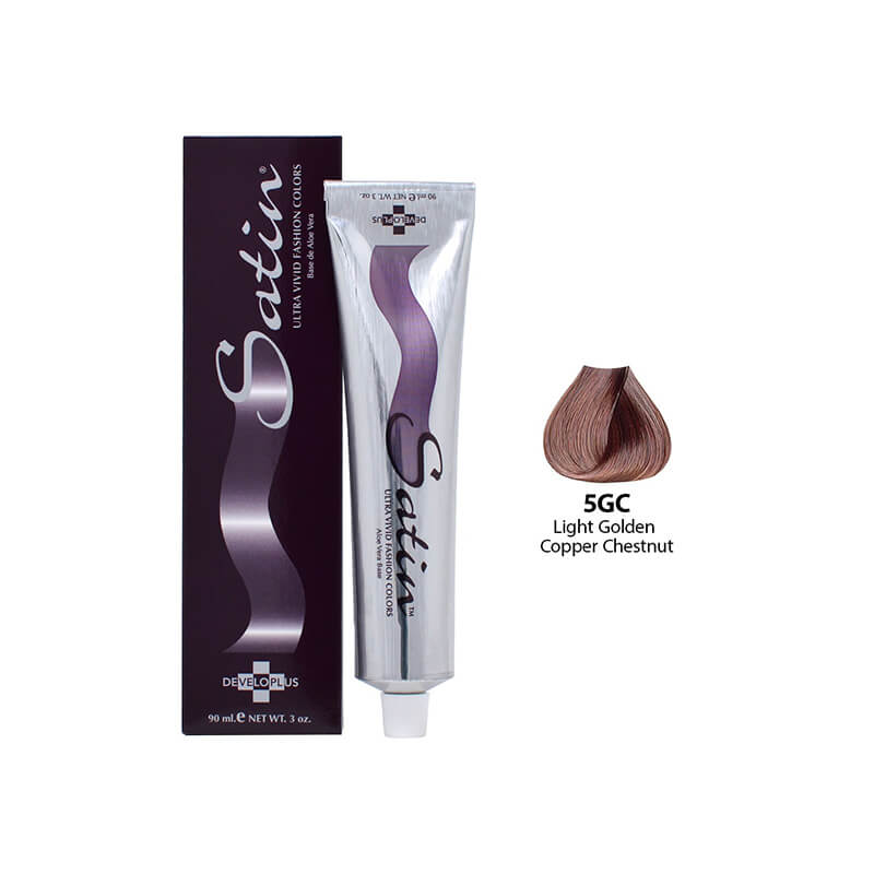 SATIN HAIR COLOR 5GC LT GOLDEN COPPER CHESTNUT