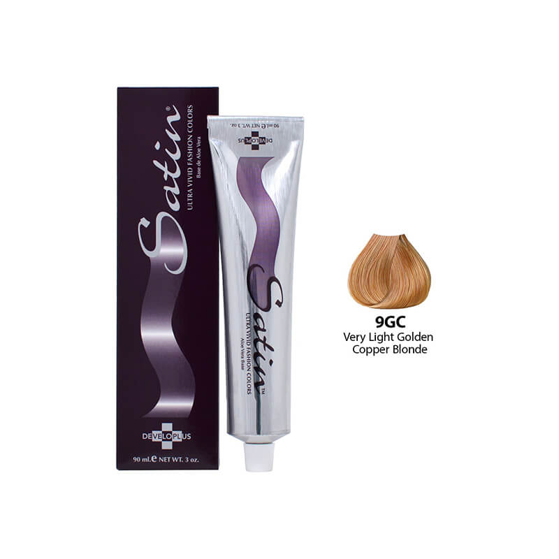 SATIN HAIR COLOR 9GC VERY LT GOLDEN COPPER BLONDE