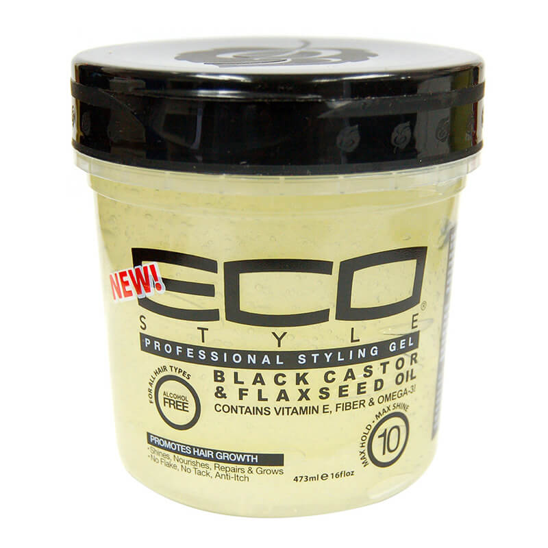 ECO STYLER BLACK CASTOR & FLAX GEL 16oz