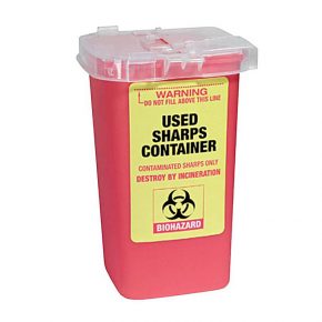 FANTASEA USED SHARPS CONTAINER 1LT #FSC555