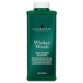 CLUBMAN TALC [WHISKEY WOODS] 9oz