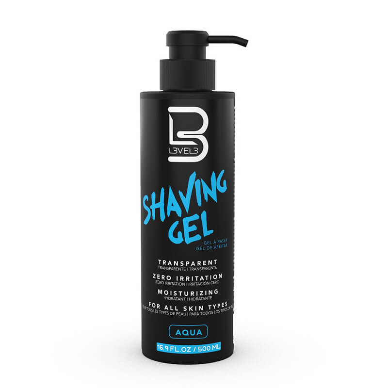 LEVEL3 SHAVING GEL (AQUA) 16.9oz