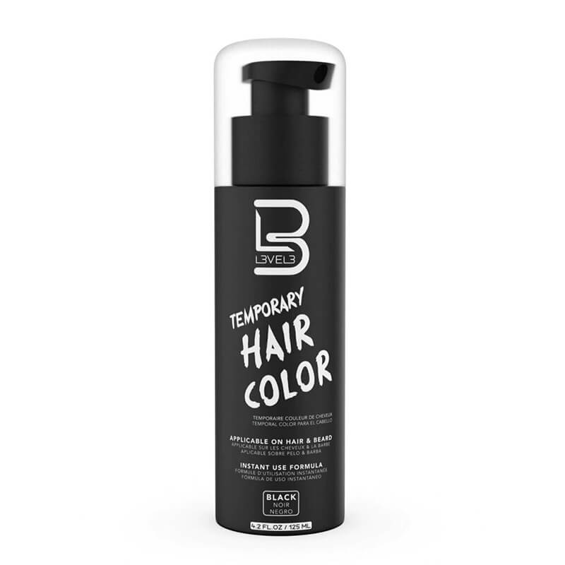 LEVEL3 TEMPORARY BEARD COLOR (BLACK) 4.2oz