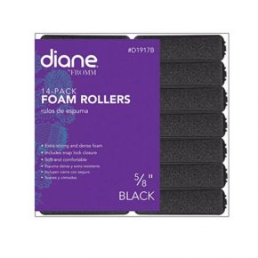 DIANE FOAM ROLLER 5/8" BLK 14PK