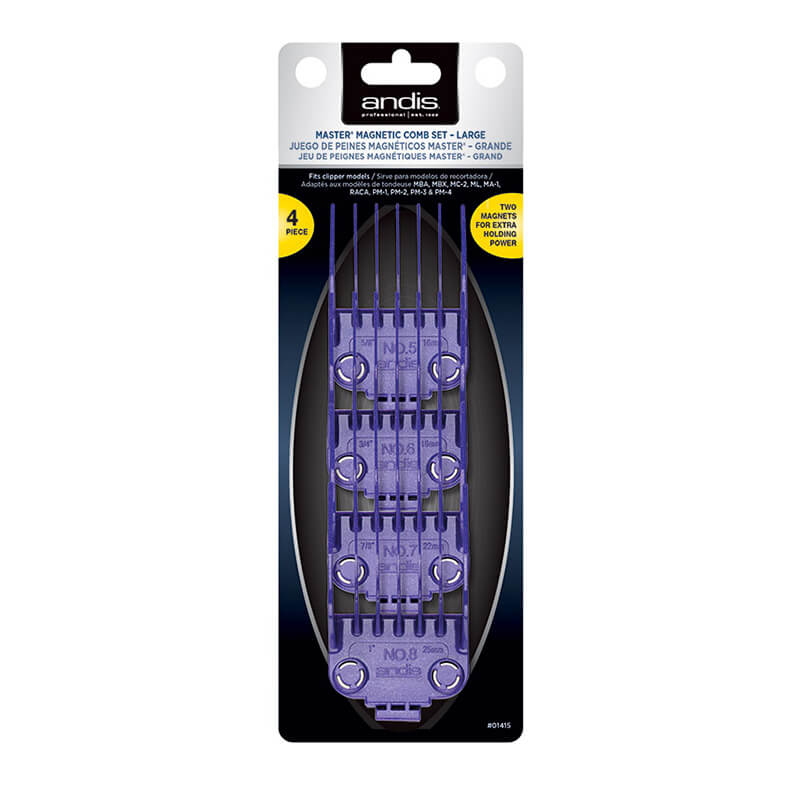 ANDIS MAG COMB SET-LARGE 4/PC (#1415)
