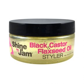 AMPRO SHINE-N-JAM BLK CASTOR OIL STYLER 8oz