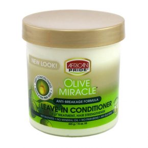 AFRICAN PRIDE OLIVE MIRACLE LEAVE-IN CONDITIONER JAR 15oz