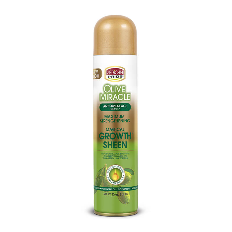 AFRICAN PRIDE OLIVE MIRACLE SHEEN SPRAY 8oz