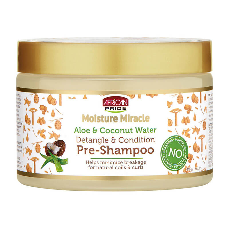 AFRICAN PRIDE MOISTURE MIRACLE PRE SHAMPOO12oz