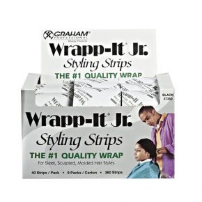 WRAPP-IT JR STYLING STRIPS BLACK