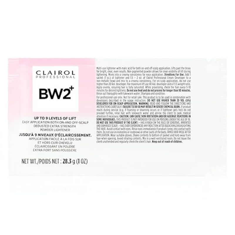 CL BW2 LIGHTENER PACKETTE 1oz (DP12/CS72)