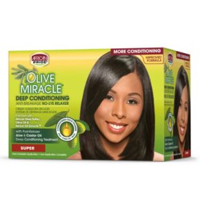 AFRICAN PRIDE OLIVE MIRACLE RELAXER KIT SUPER