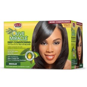 AFRICAN PRIDE OLIVE MIRACLE RELAXER KIT REGULAR