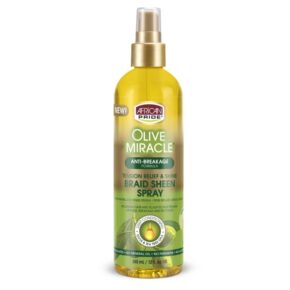 AFRICAN PRIDE OLIVE MIRACLE BRAID SHEEN SPRAY 12oz