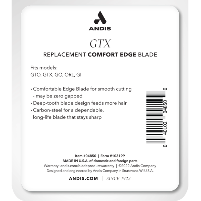ANDIS GTX DEEP-TOOTH BLADE (#04850) - Image 2