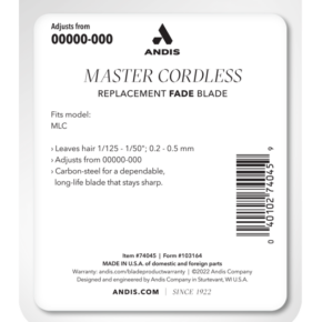 Alternative view of ANDIS CORDLESS MASTER LI FADE BLADE (#74045)