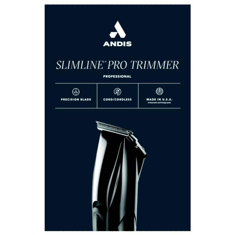 ANDIS SLIMLINE PRO LI C/LESS (#33785)(BLACK)(D)