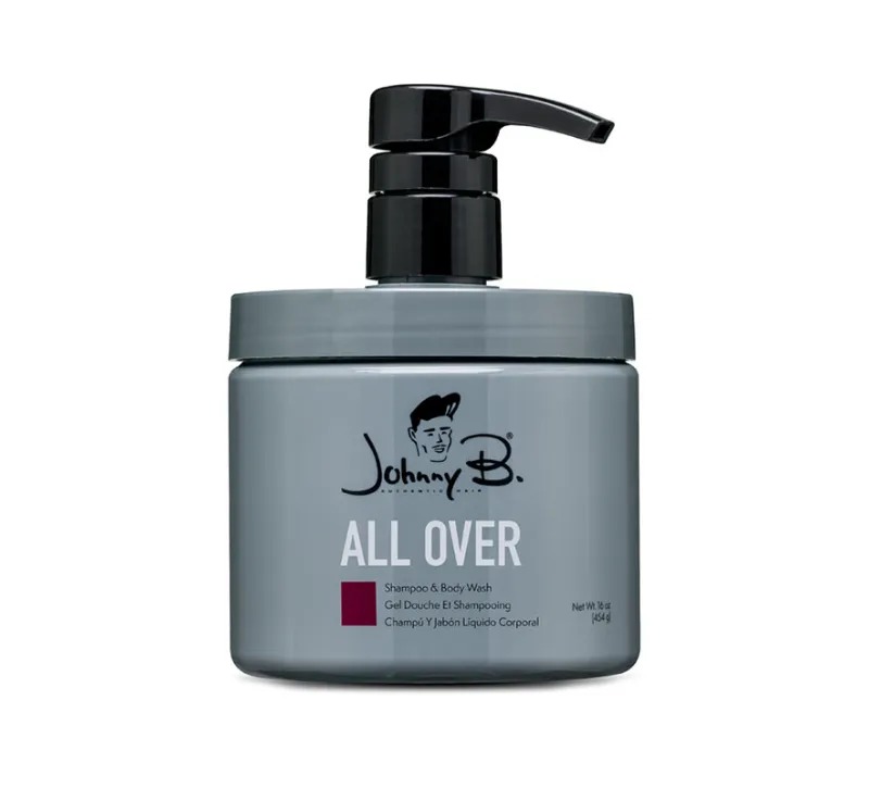 JOHNNY B ALL OVER SHAMPOO JAR W/ PUMP 16oz