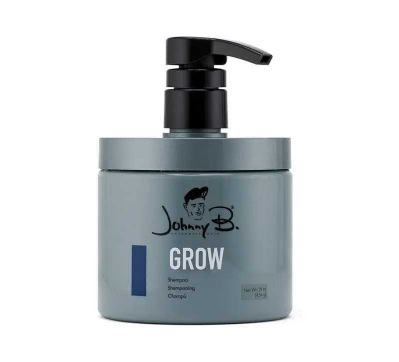 JOHNNY B GROW SHAMPOO JAR W/ PUMP 16oz