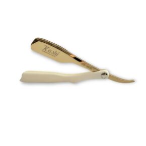 KASHI BARBER RAZOR WHITE/GOLD #RW-250G