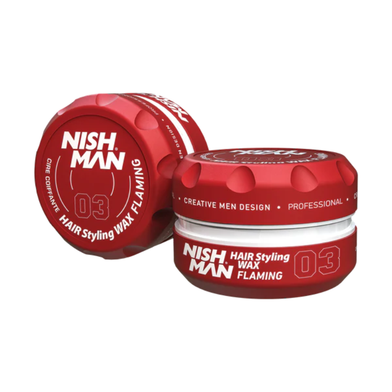 NISHMAN 03 HAIR WAX (FLAMING) 5oz
