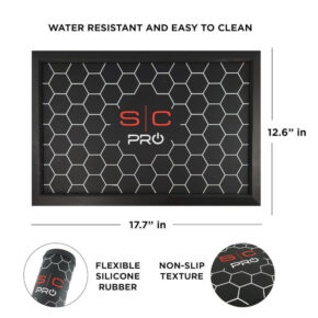 Alternative view of STYLECRAFT BARBER MAT - BLACK (SC330B)