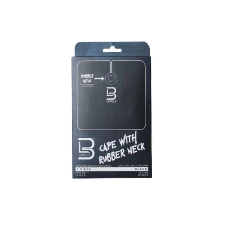 LEVEL3 BLACK CAPE W/RUBBER NECK