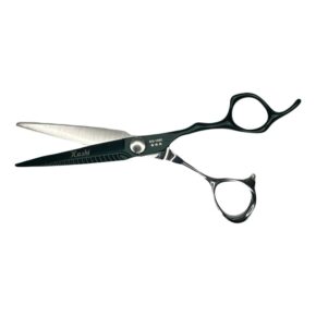 KASHI BARBER SHEAR - SILVER/GREEN 6" #SG-1560