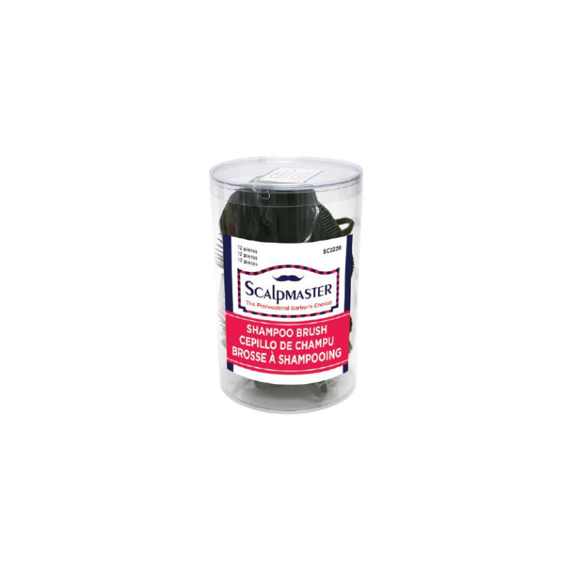 SCALPMASTER SHAMPOO BRUSH 12/DP