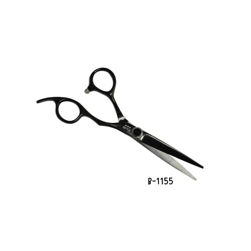 KASHI BARBER SHEAR - BLACK 5.5" #B-1155