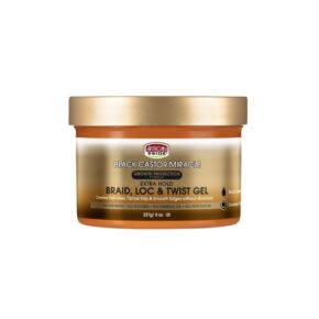 AFRICAN PRIDE BLACK CASTOR MIRACLE LOCK AND TWIST GEL 8oz