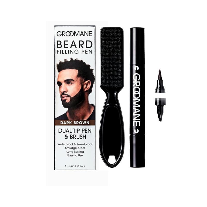 GROOMANE BEARD PEN - DARK BROWN (GR12)
