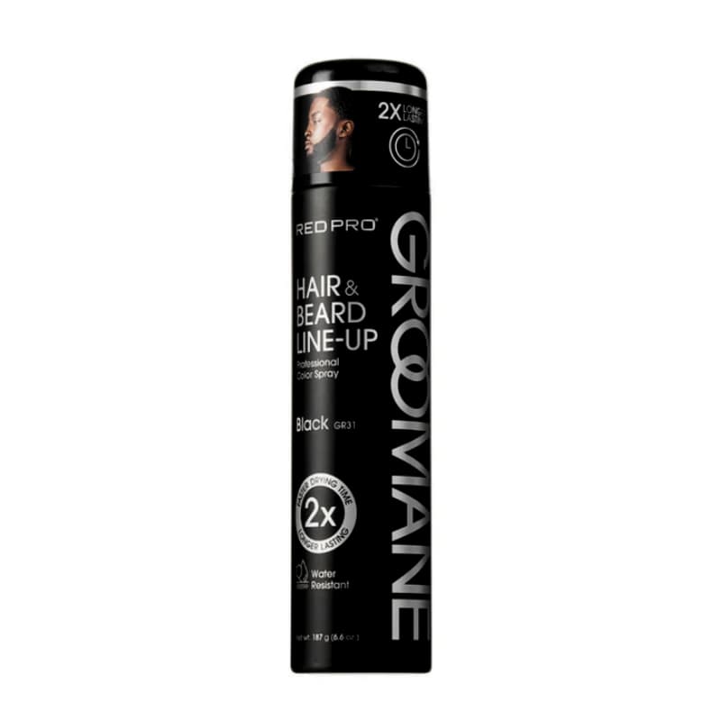 GROOMANE HAIR AND BEARD LINE UP SPRAY - BLACK 6.6oz (GR31)