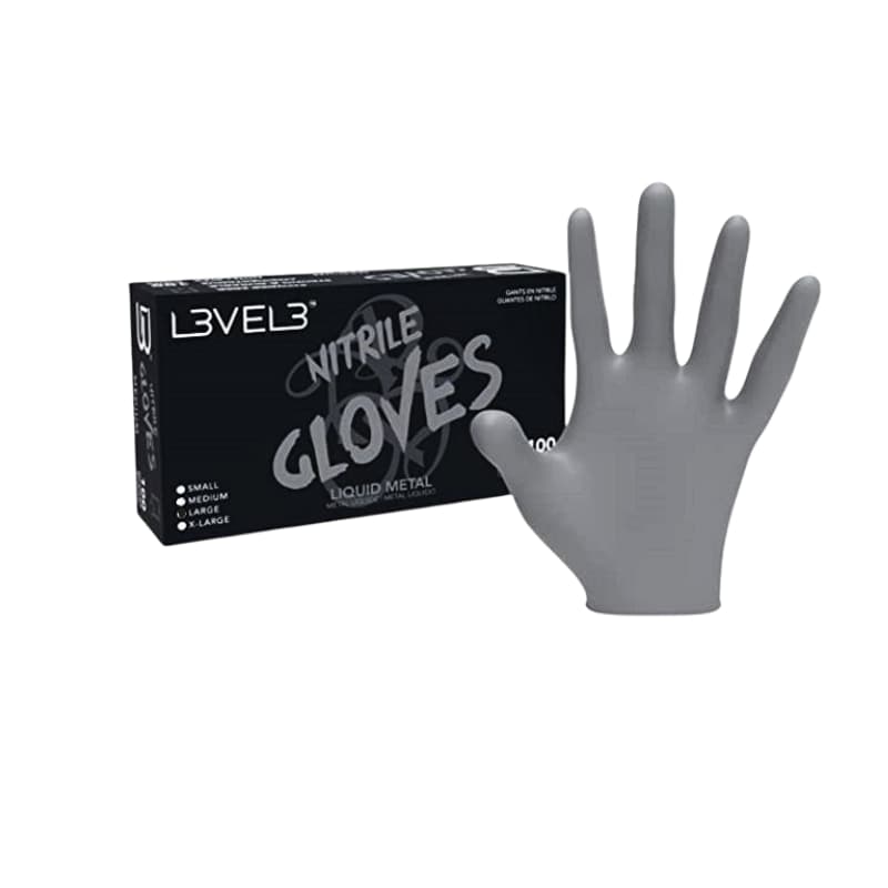 LEVEL3 GLOVES LIQUID METAL LARGE