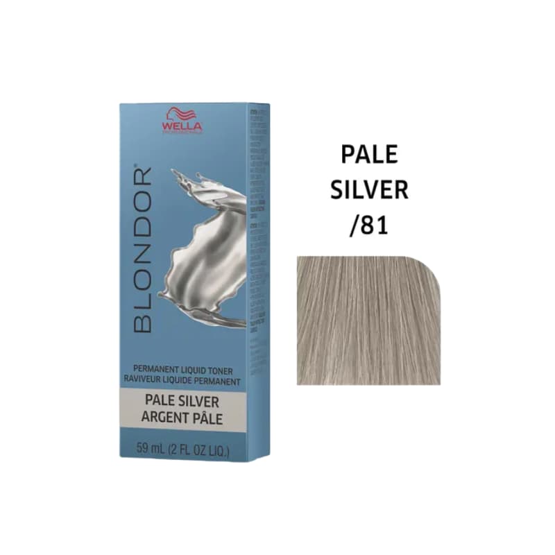 WELLA BLONDOR LIQ TONER - PALE SILVER/81