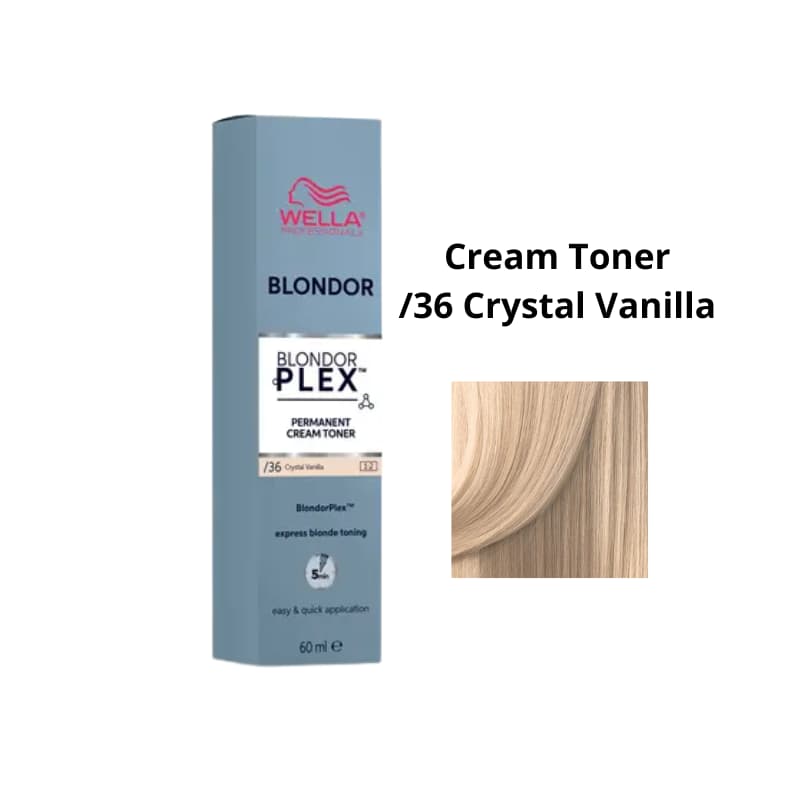 WELLA BLONDOR PERMNT CRM TONER - CRYSTAL VANILLA/36